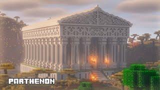 Построили ПАРФЕНОН в Minecraft 4k | HOW WE BUILT A GREEK STYLE BUILDING IN MINECRAFT | PARTHENON 4K