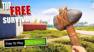 Top 10 FREE Open World Survival Games 2023 (NEW)