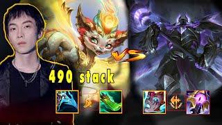 Sally with monster Smolder 490 stack make Mordekaiser impotent