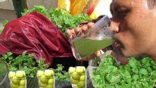 Pudina Lemon Cold Water Drink in Kolkata Street | Indian Street Food | Healthy Summer Drink