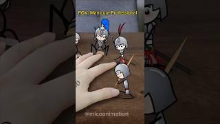Manicure Professional  #shorts #stickman