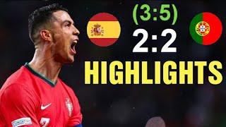 Cristiano Ronaldo Goal | Portugal vs Spain 2-2 (3:5) Highlights (FINAL Nations League)Portugal Spain