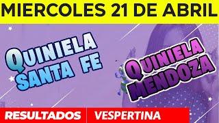 Resultados Quinielas Vespertinas de Santa Fe y Mendoza Miércoles 21 de Abril