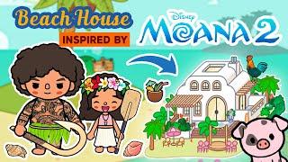 Beach HouseDisney MOANA 2 inspired Beach Family House COASTALToca Boca House IdeasToca Life World