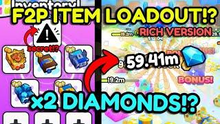 KRAZY!?  THIS *F2P* ITEM LOADOUT DOUBLED MY DIAMONDS IN PET SIMULATOR 99!