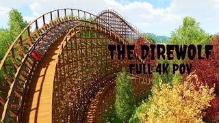 THE DIREWOLF | Planet Coaster 2 GCI Wooden Coaster (Day + Night POV)