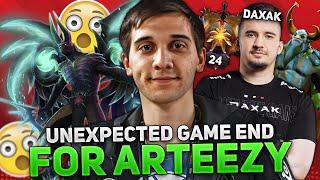 UNEXPECTED GAME END FOR ARTEEZY on TERRORBLADE vs DAXAK DOTA 2