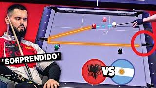  Argentine FACES a WORLD POOL LEGEND  (In England)