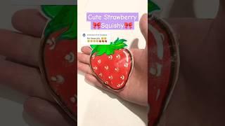 Strawberry Squishy  #shorts #youtubeshorts #love #craft #diy #shortsfeed #papercraft #fyp #cute