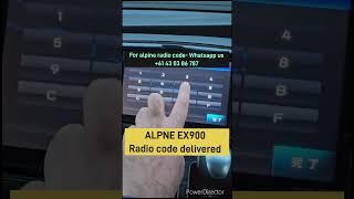 ALPINE VIE- X900 Radio Unlock online code / password available by @navigationdisk