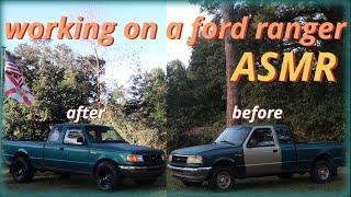 PART 2-Just a Guy Working on a Ford Ranger- ASMR- Brake/Suspension Overhaul