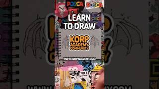 Learn to draw like this with the Korp Academy PLUS membership. Sign up today for instart access.