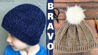 Bravo Beanie How To Crochet Top Down Worsted Weight With Post Stitches Video Tutorial