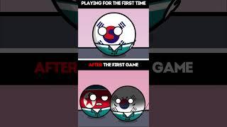 First game vs Last game... #countryballs