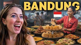 Trying Bandung Street Food with Locals  Indonesia Food Vlog