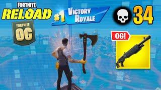 Fortnite Reload | High Kill Solo vs Squads Ranked Gameplay (Keyboard & Mouse)