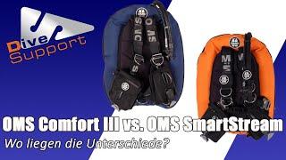 OMS Comfort III oder OMS Smart Stream Harness? Wo liegen die Unterschiede? | DiveSupport