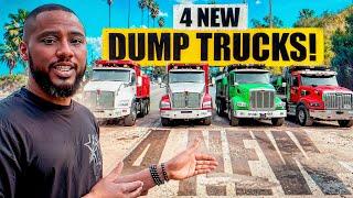 I DID IT! I BOUGHT 4 NEW DUMP TRUCKS!