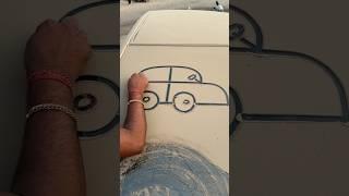 Draw a car in easy way #art #chandanartacademy