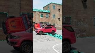 Offroad suv vs gutter line  #shortvideo#beamngdrive #simulation #india #truck #speedbump