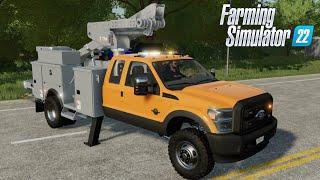 FS22 - FORD F350 Bucket Truck - Farming Simulator 2022 - Car Mod DOWNLOAD #games #gaming #gameplay