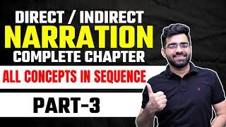 (Part-3) Direct / Indirect Narration | Complete Chapter with Concepts | Tarun Grover