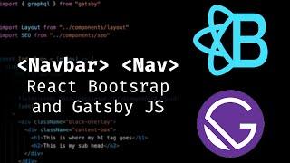 How to Use the React Bootstrap Nav and Navbar in Gatsby JS (Dark Mode too!)