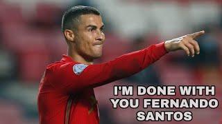 Cristiano Ronaldo was angry on Fernando Santos after Portugal vs Serbia match |