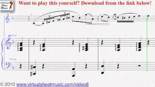 Monti's Czardas, "Easy Gypsy Airs" piano and violin sheet music - Video Score