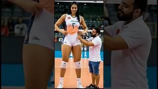 World's tallest female volleyball player in  #tallwomen #tallgirlfriend #volleyball #viralshorts.