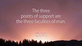 One minute of meditation. The three points of support.