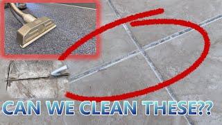 How we deal with stubborn dirty and stained grout lines and carpet! professional cleaning secrets!