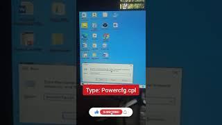Windows Shortcuts run command open Classic Power Configuration #Shortcut #Computer #windows #viral 