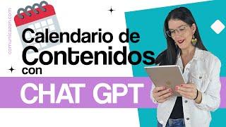 Cómo crear UN PLAN DE CONTENIDO con Chat GPT para Instagram + PLANTILLA CALENDARIO