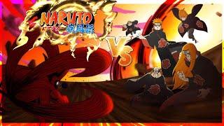 NARUTO VS PAIN FULL FIGHT - PART FOUR ( 4 ) FINAL FIGHT nine tailed fox comes out to destroy pain.