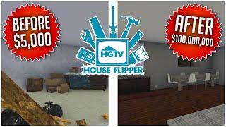 OVER $100,000,000 | House Flipper HGTV DLC Gameplay