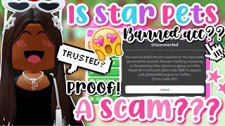 IS STAR PETS A SCAM/PERMANENTLY BAN ACCOUNT??||PearlxayaTv