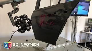 Robotic 3D scanning of a Car Door with Streamline Software and MetraSCAN