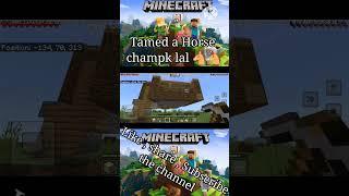 Tamed a horse Champk lal |Horse stable | Minecraft|