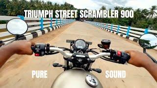 TRIUMPH STREET SCRAMBLER 900 -PURE EXHAUST SOUND |ASMR