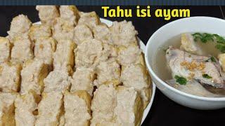 Tahu isi ayam ||Chinese food || olahan tahu ||olahan ayam