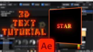 3D Text Tutorial In AFTER EFFECTS | 3D Text Settings + Animation + Exploding Animation | Element 3D