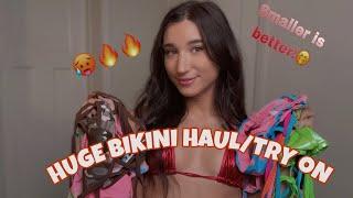 HUGE Bikini Haul/ Try On | Too Revealing? 