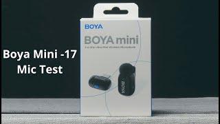 Boya Mini 17 wireless microphone review