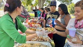 Cooking Egg Shrimp Fried Rice And Rotisserie Chicken For The  Homeless. #helpinghomelesspeople