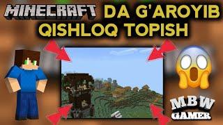 MINECRAFTDA G‘AROYIB QISHLOQ TOPISH // ZO‘R QISHLOQ TOPDIM // QISHLOQ TOPISH 