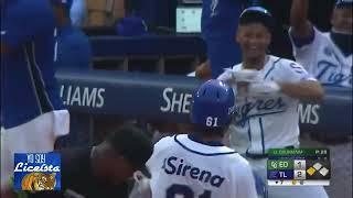 Triple inpulsador de una carrera mas de jommer hernandez 2 a 1 los tigres del licey