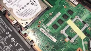 Asus x502c Teardown & Memory (RAM) Upgrade - Fail