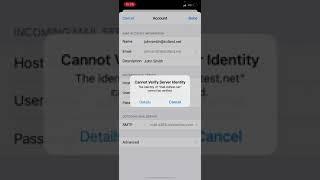 How to Fix "Cannot Verify Server Identity" Mail Error on Your iPhone