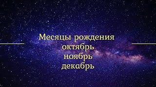 Что значит месяц рождения. Месяцы: ОКТЯБРЬ, НОЯБРЬ, ДЕКАБРЬ.